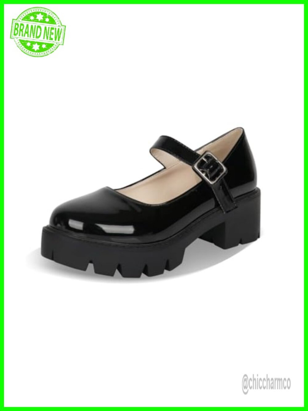 Caradise Platform Mary Janes Chunky Block Heel Goth Uniform Dress Shoes